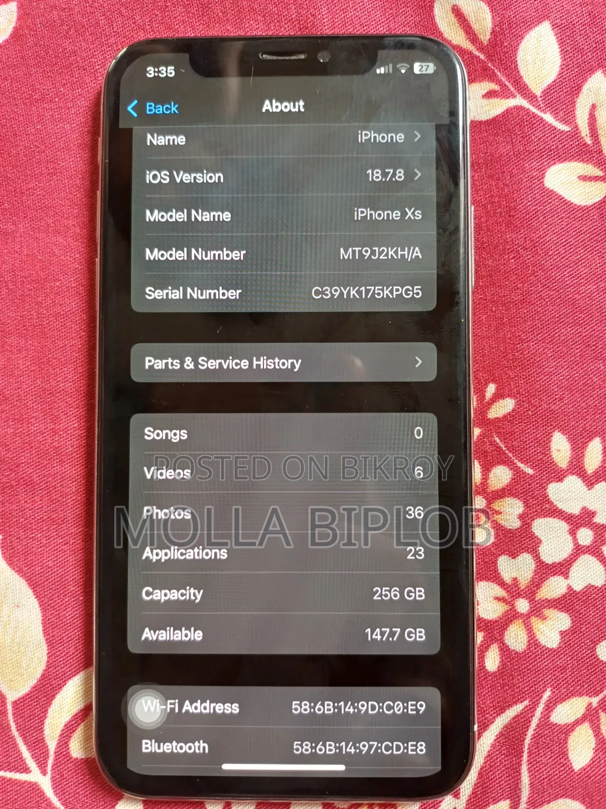 Apple iPhone XS 256 GB White