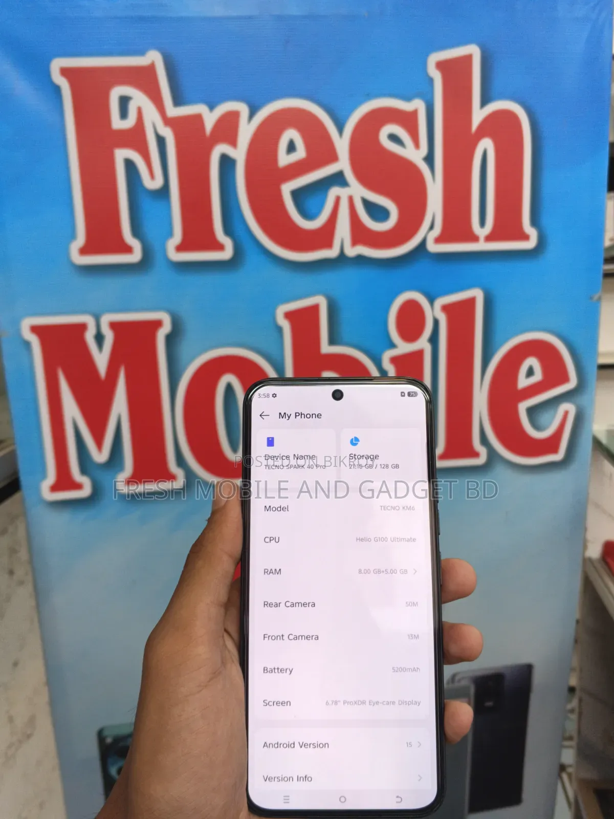 Tecno Spark 40 Pro 128 GB Black