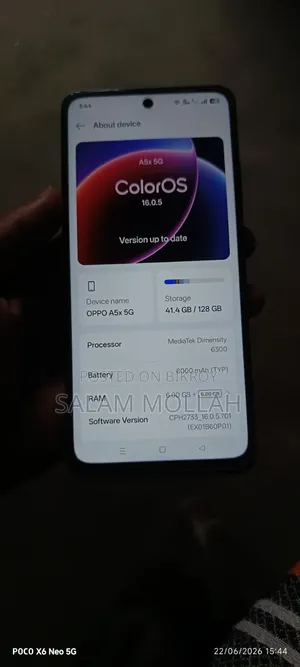 Oppo A5X 5G 128 GB Black