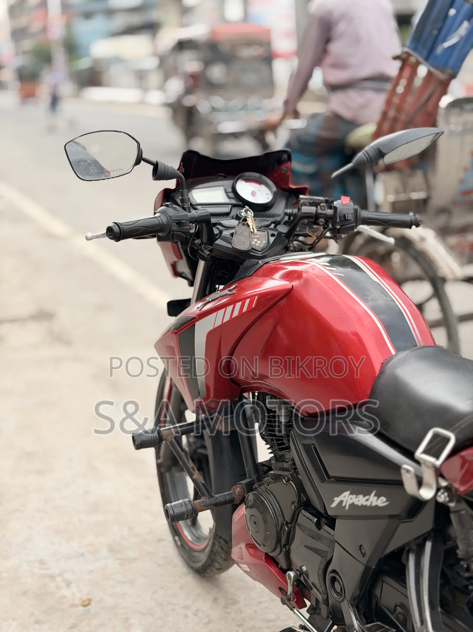TVS Apache RTR 160 2V 2019 Red