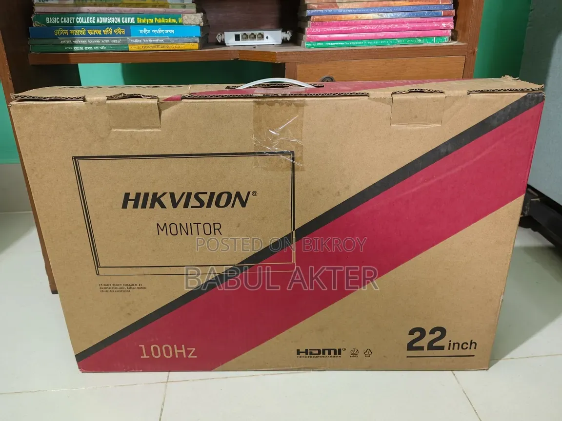 Hikvision 22" Borderless Monitor 100hz Hdmi–Almost New(1.5 Month Used)