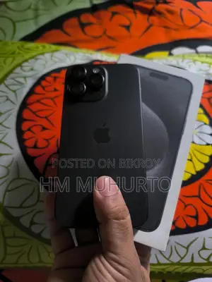 অ্যাপল আইফোন ১৫ প্রো ম্যাক্স ২৫৬ জিবি ব্ল্যাক