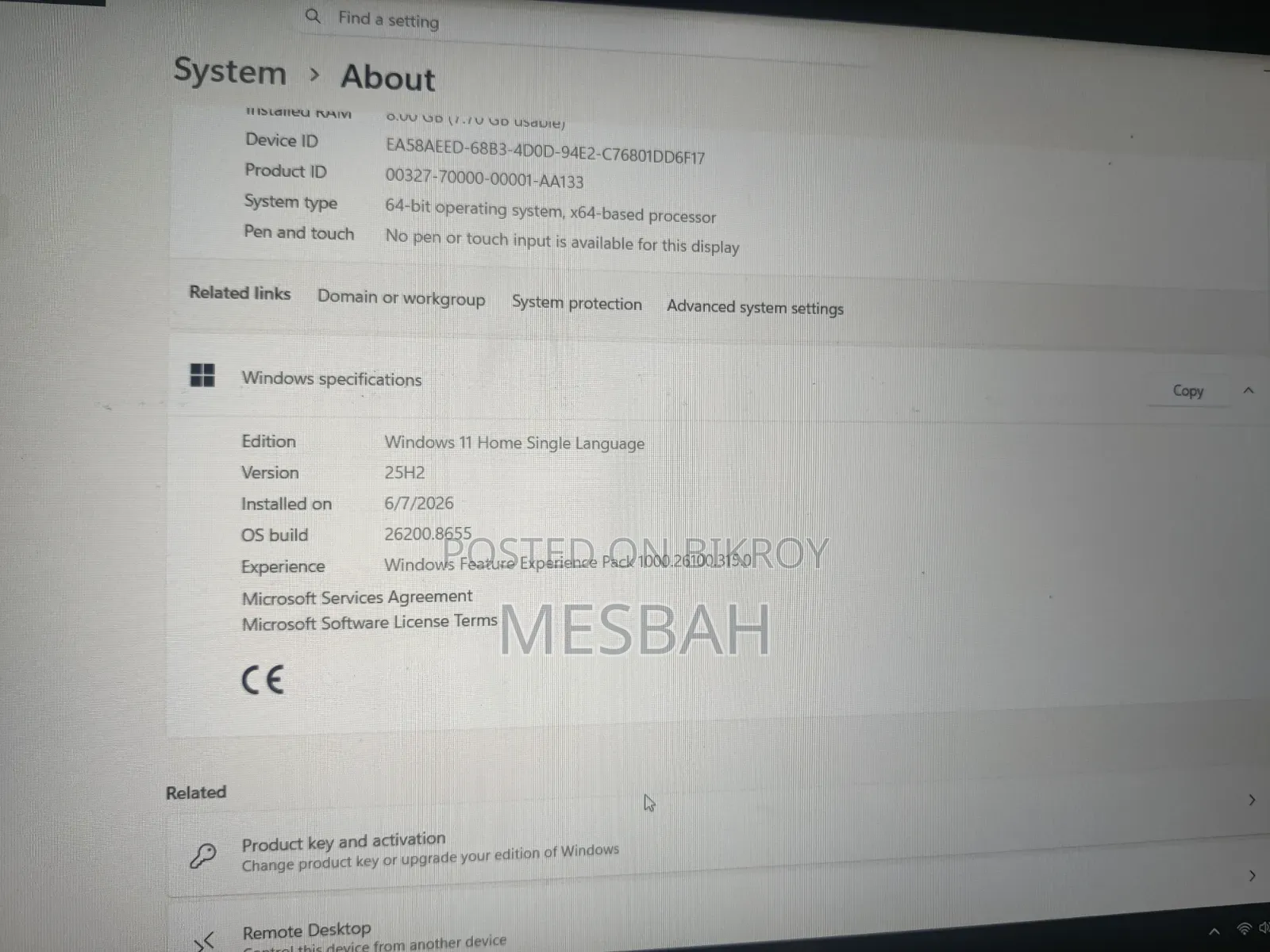 Laptop Asus 8GB Intel Core I3 SSD 512GB