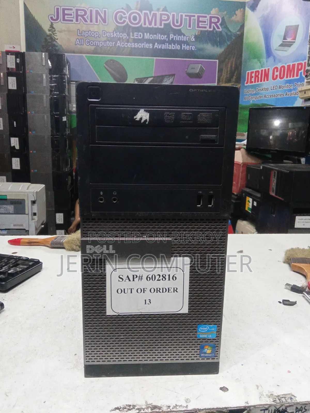 Desktop Computer Dell OptiPlex 3020 8GB Intel Core I3 HDD 500GB