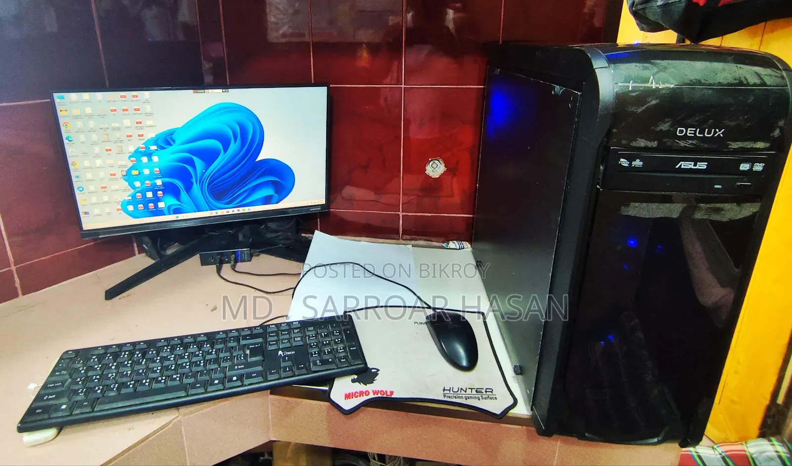 Desktop Computer 4GB Intel Core I3 SSD 1TB