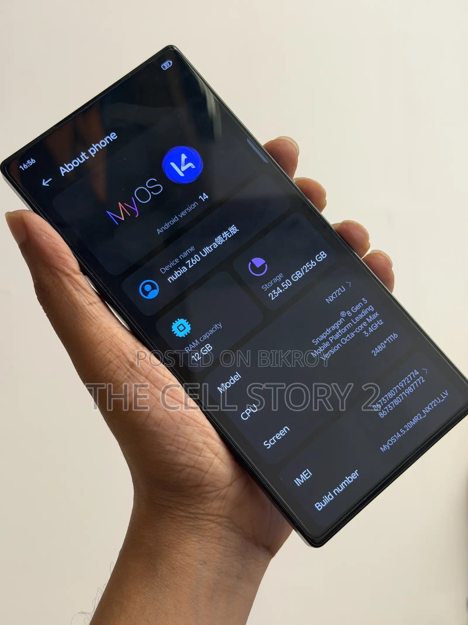 ZTE Nubia Z60 Ultra 256 GB Black