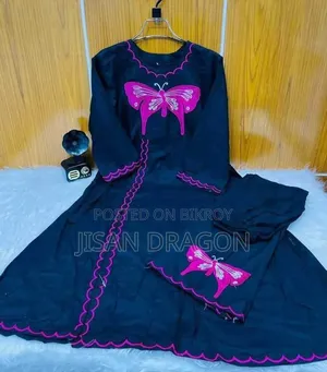 Butterfly Design Two-Piece Kameez/Salwar - China Linen Fabric