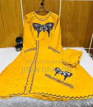 Butterfly Design Two-Piece Kameez/Salwar - China Linen Fabric