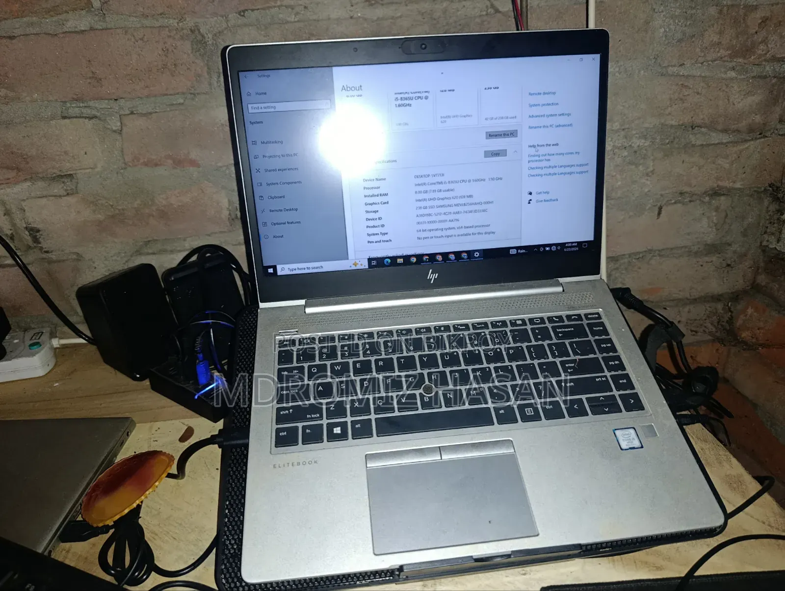 Laptop HP EliteBook 840 G6 8GB Intel Core i5 SSD 250GB