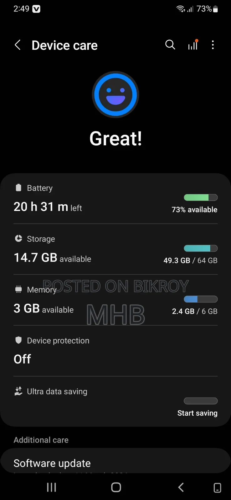Samsung Galaxy M31 64 GB Blue