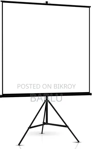 Hitachi Projector and Portable Screen With Stand