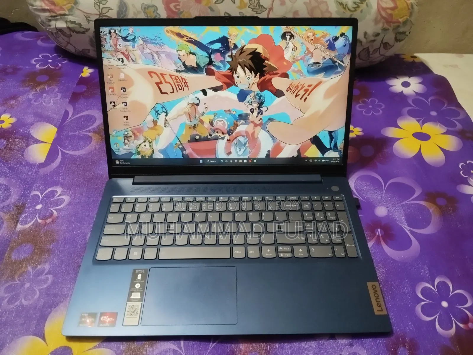 Laptop Lenovo Ideapad 3 16GB AMD Ryzen 7 SSD 512GB
