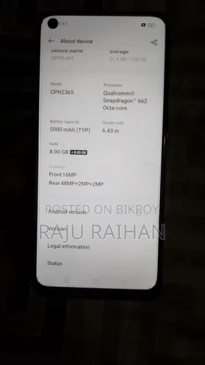 Oppo A95 128 GB Black