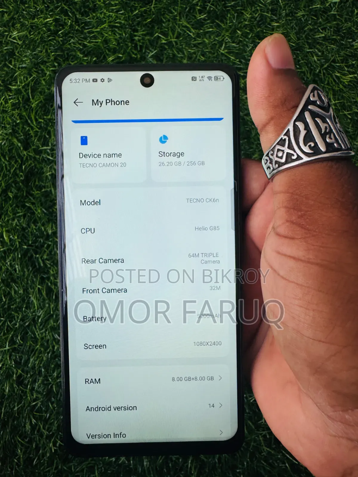 Tecno Camon 20 256 GB Blue