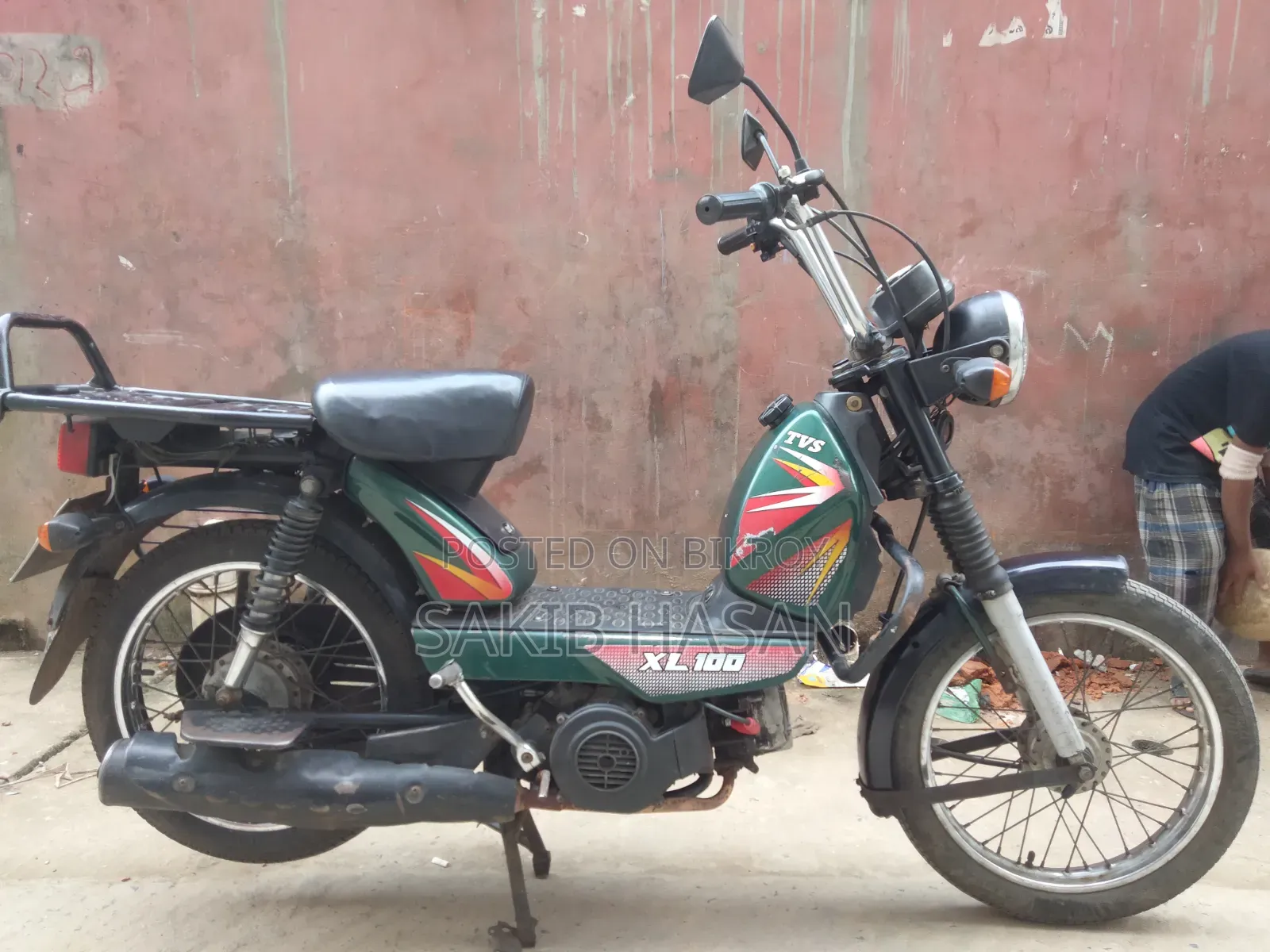 TVS XL 100 2021 Green