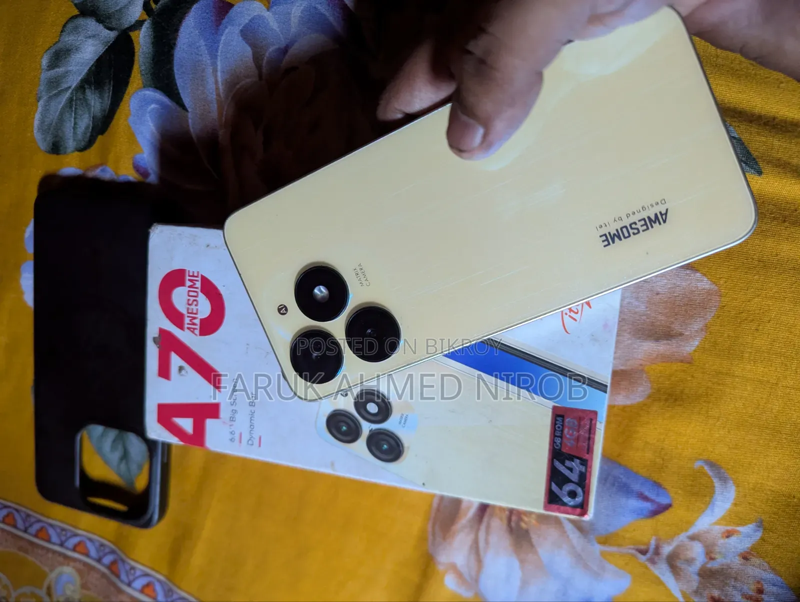Itel A70 128 GB Yellow