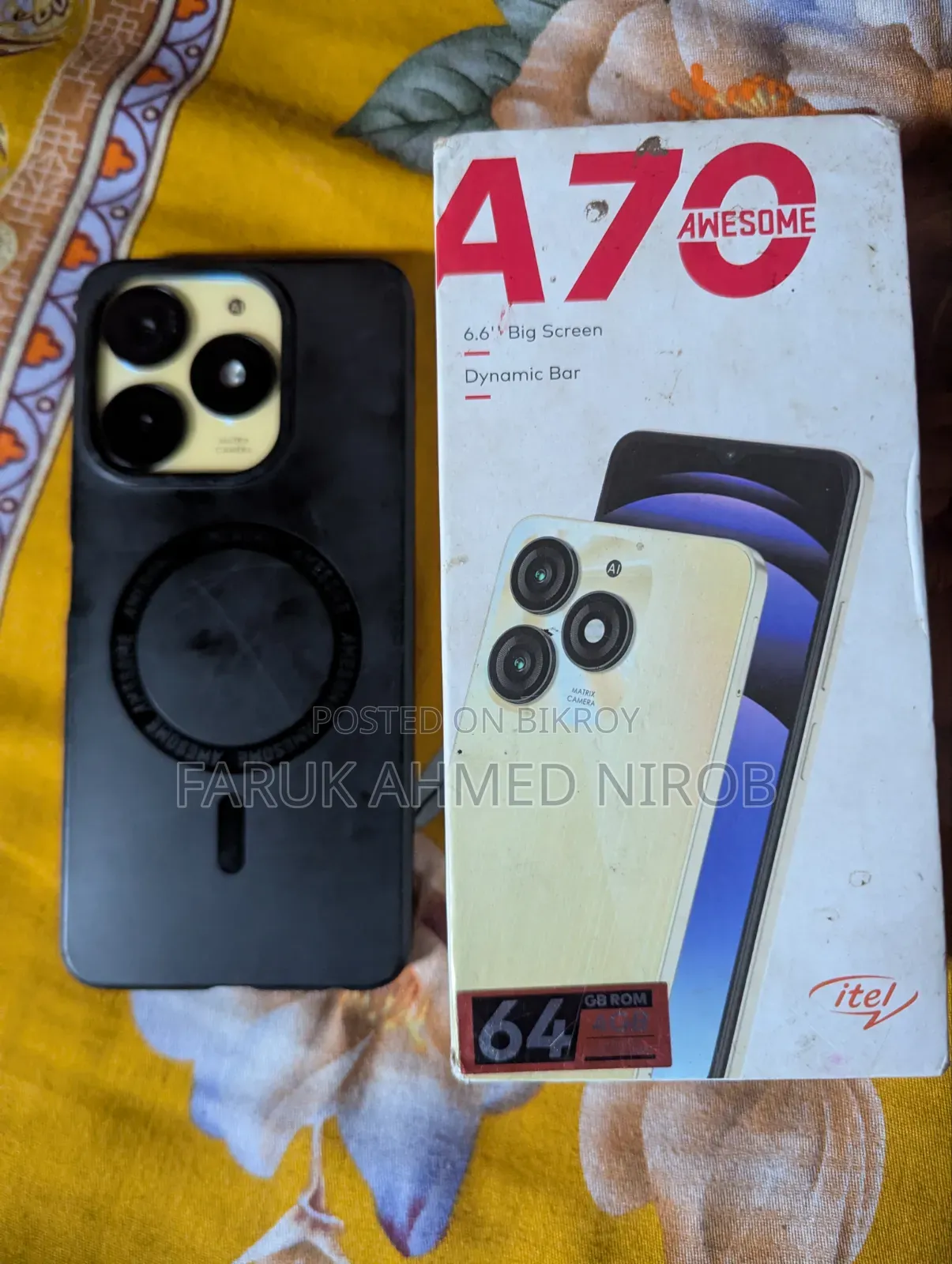 Itel A70 128 GB Yellow