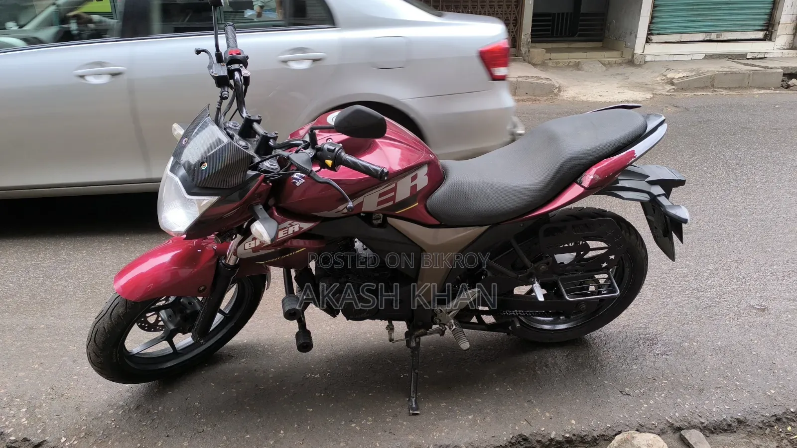 New Suzuki Gixxer Monotone 2015 Red
