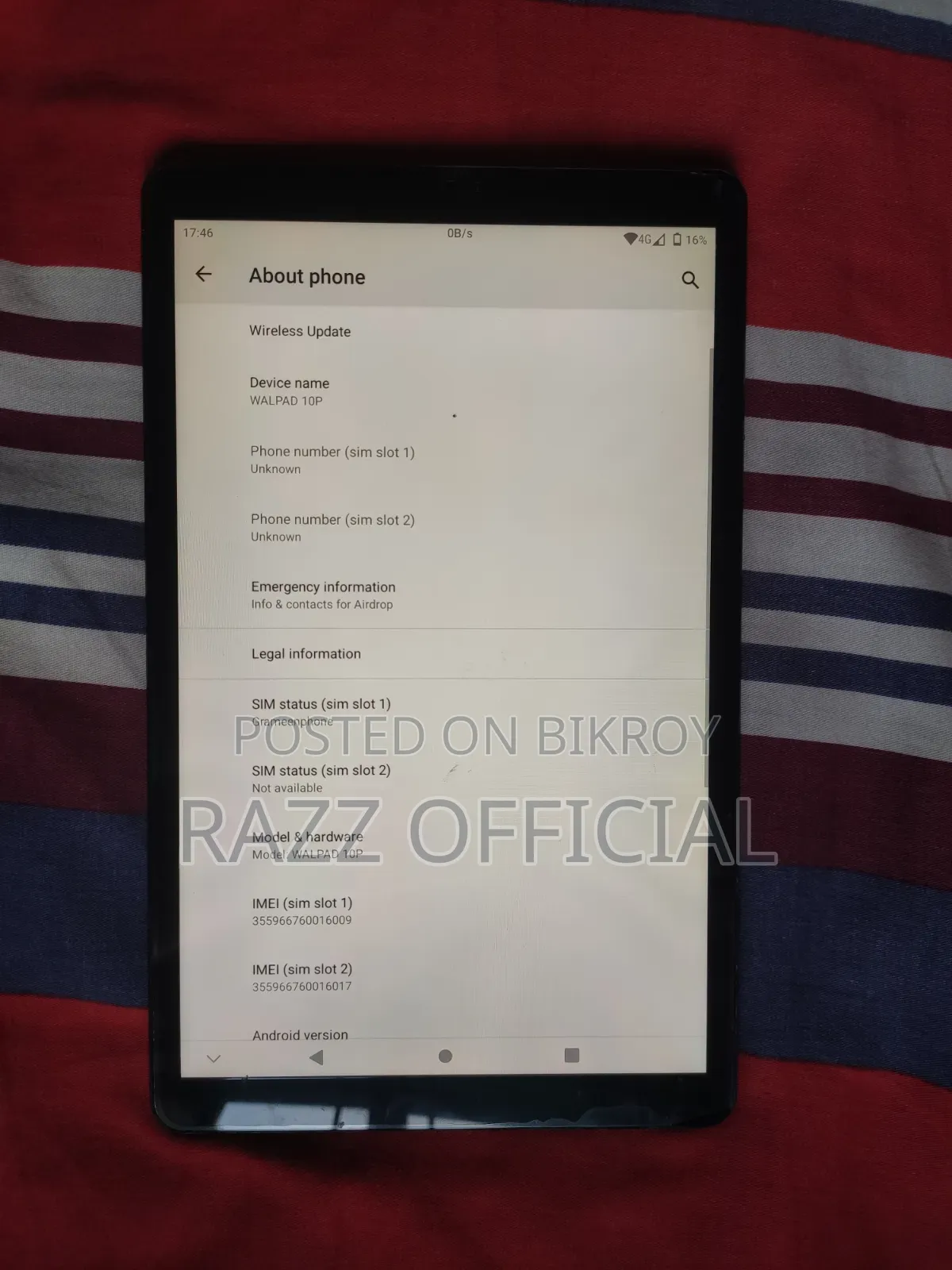 Tablet 128 GB Black
