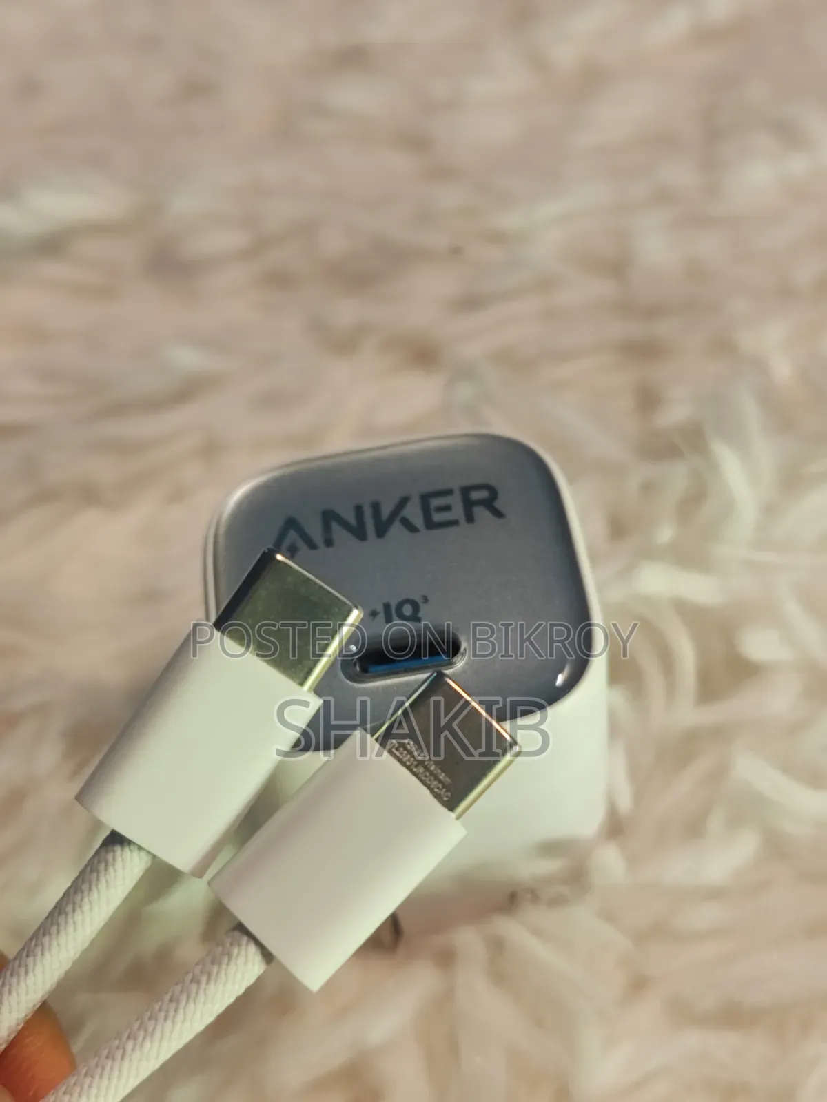 Anker Zolo 30w Adapter With 15 Pro Max Original Cable