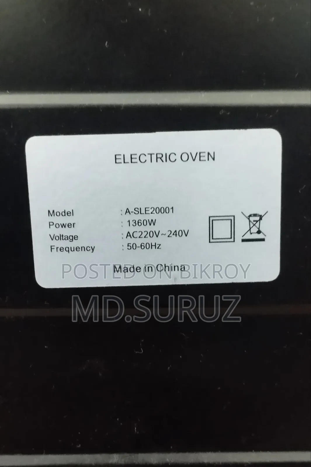 Electric Oven