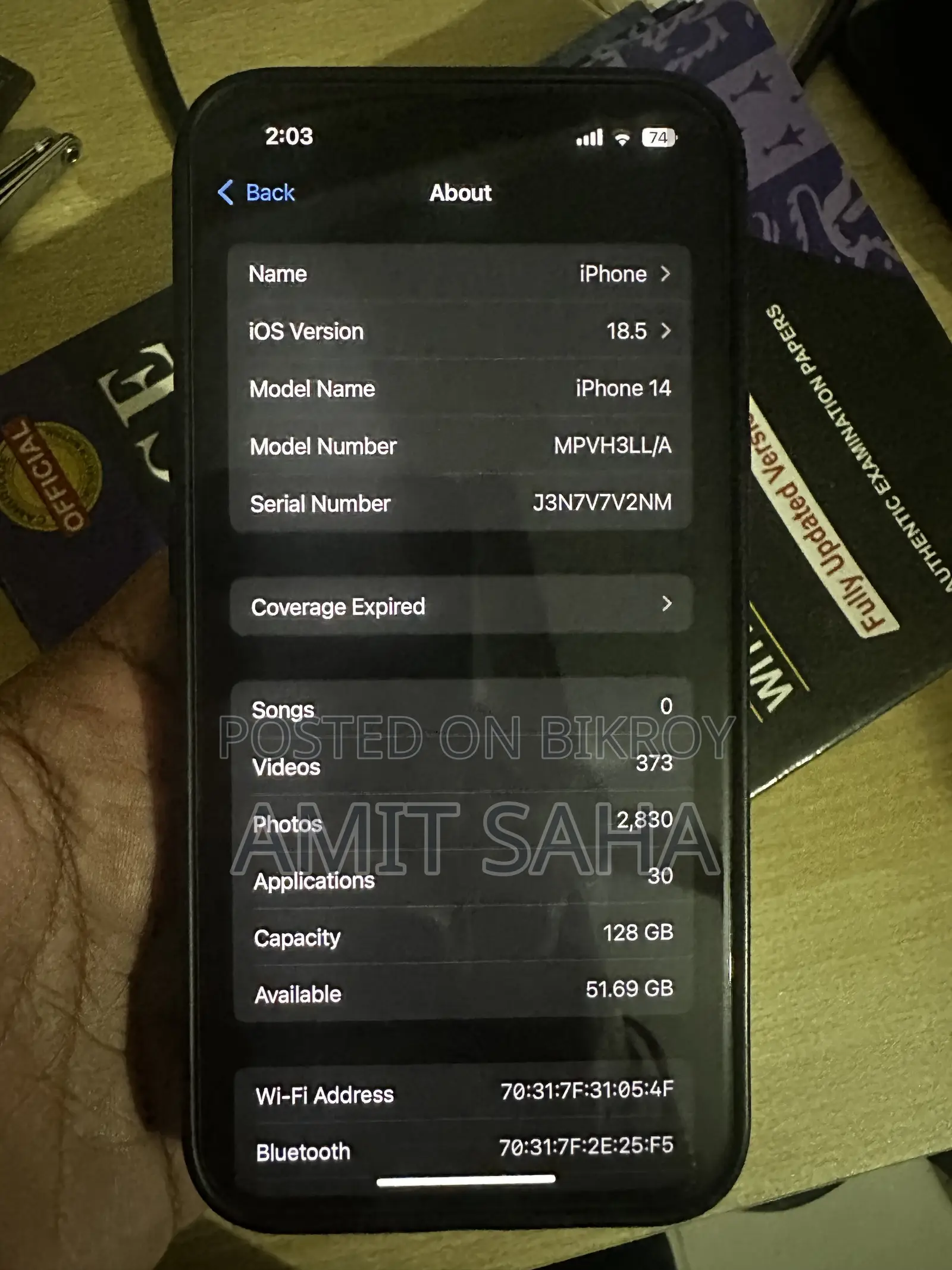 Apple iPhone 14 128 GB Blue