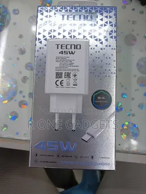 Tecno 45 Watt Original Charger