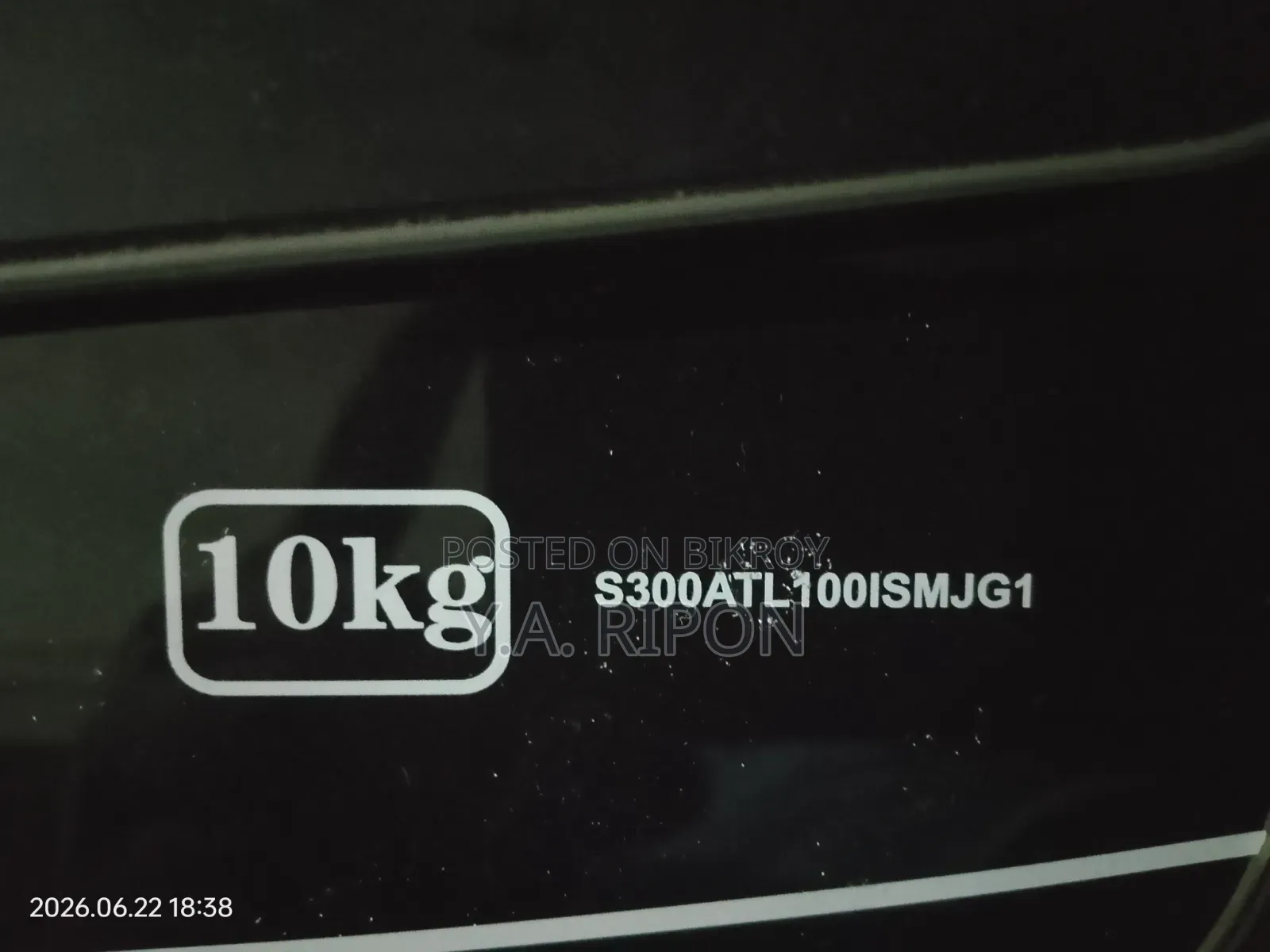 Washing Machine Singer 10 Kg