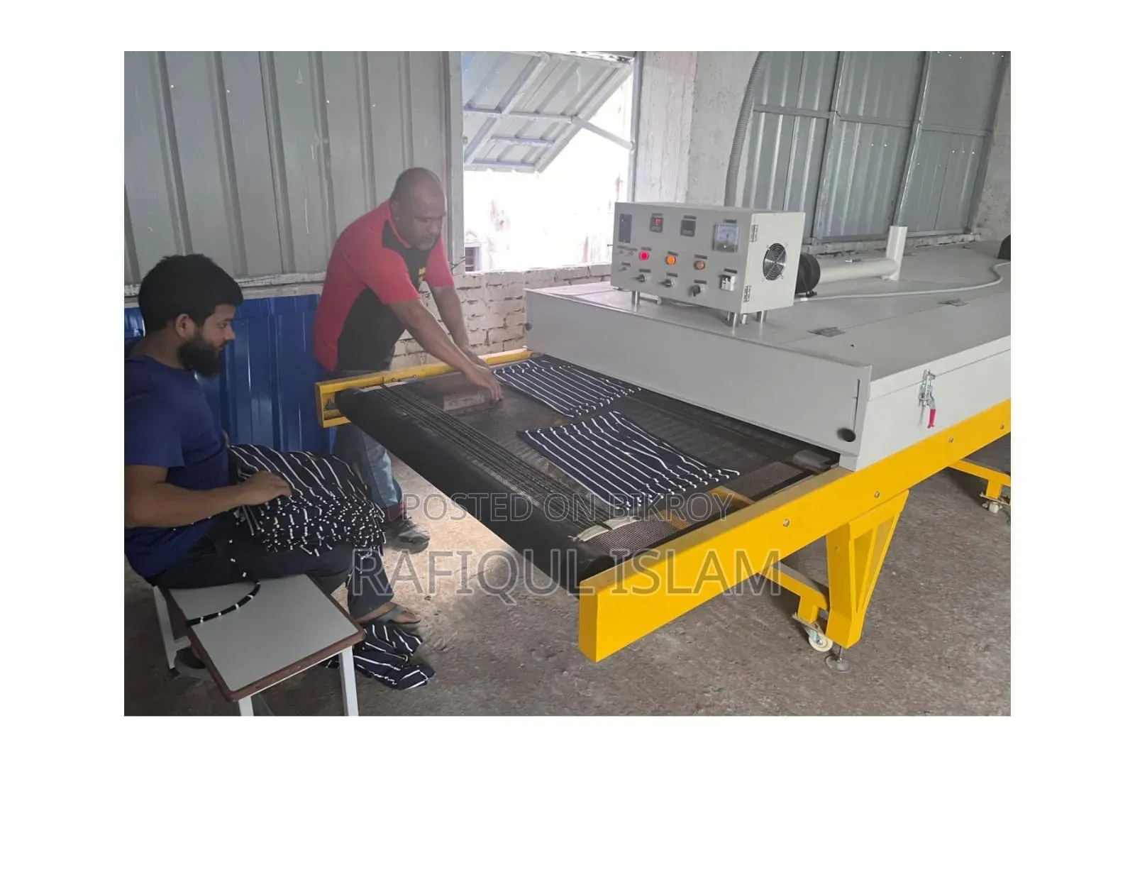 Print factory shed and machinery for sale