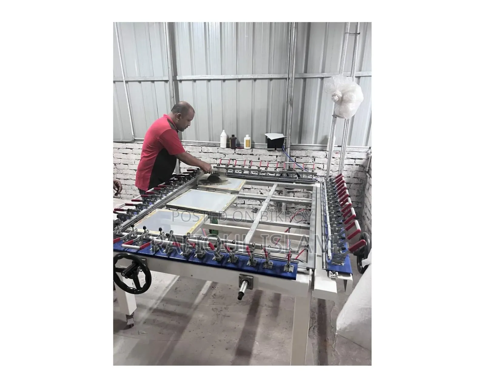 Print factory shed and machinery for sale
