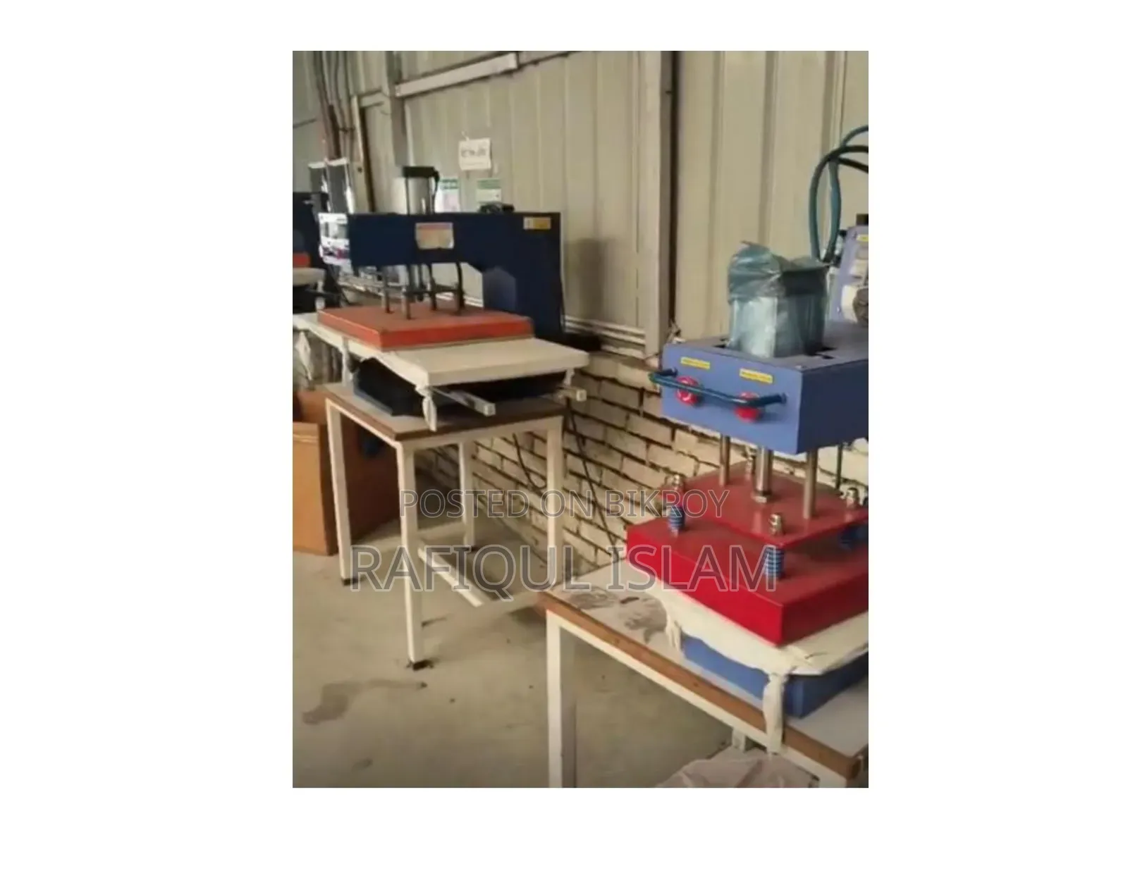 Print factory shed and machinery for sale