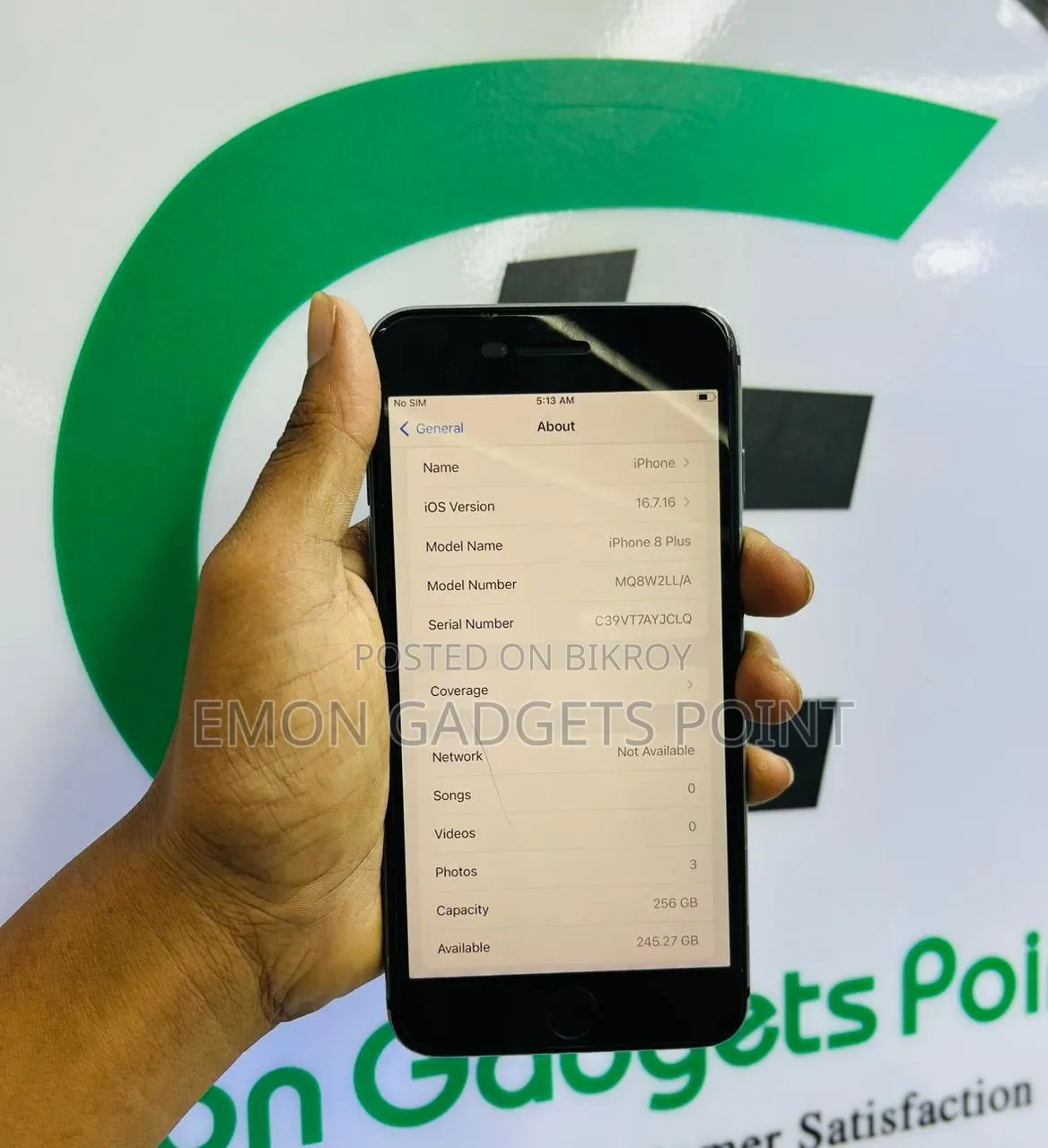 Apple iPhone 8 Plus 256 GB Black