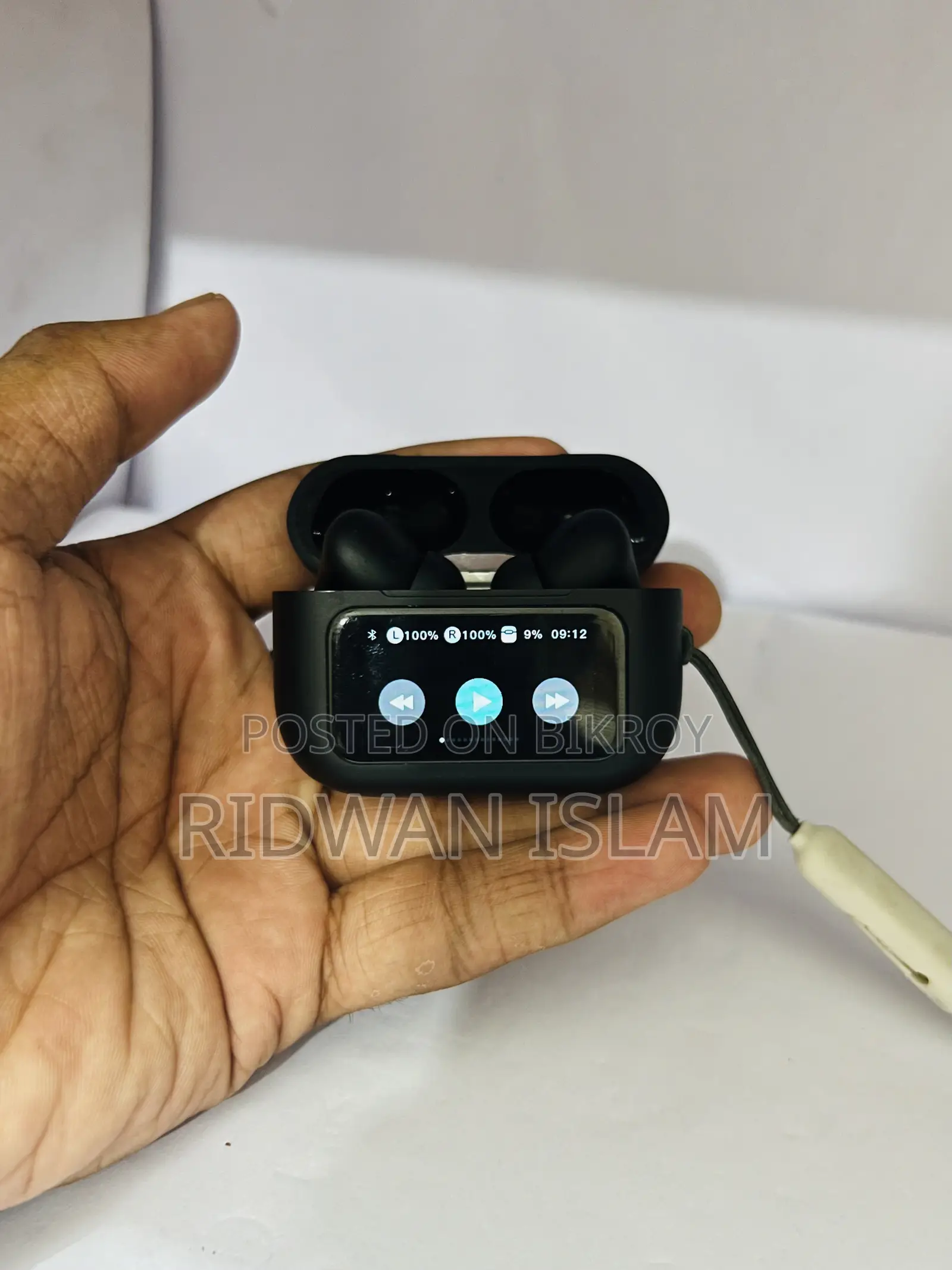 Anc Enc Smart Screen Touch Bluetooth Earbuds - Like New