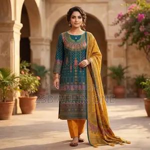 Gorgeous Aarong Boutique Karchupi Three-Piece