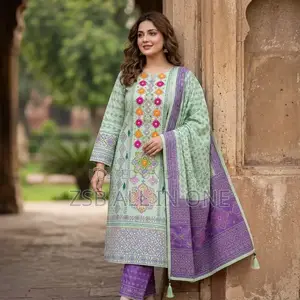 Gorgeous Aarong Boutique Karchupi Three-Piece