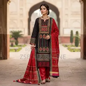 Gorgeous Aarong Boutique Karchupi Three-Piece