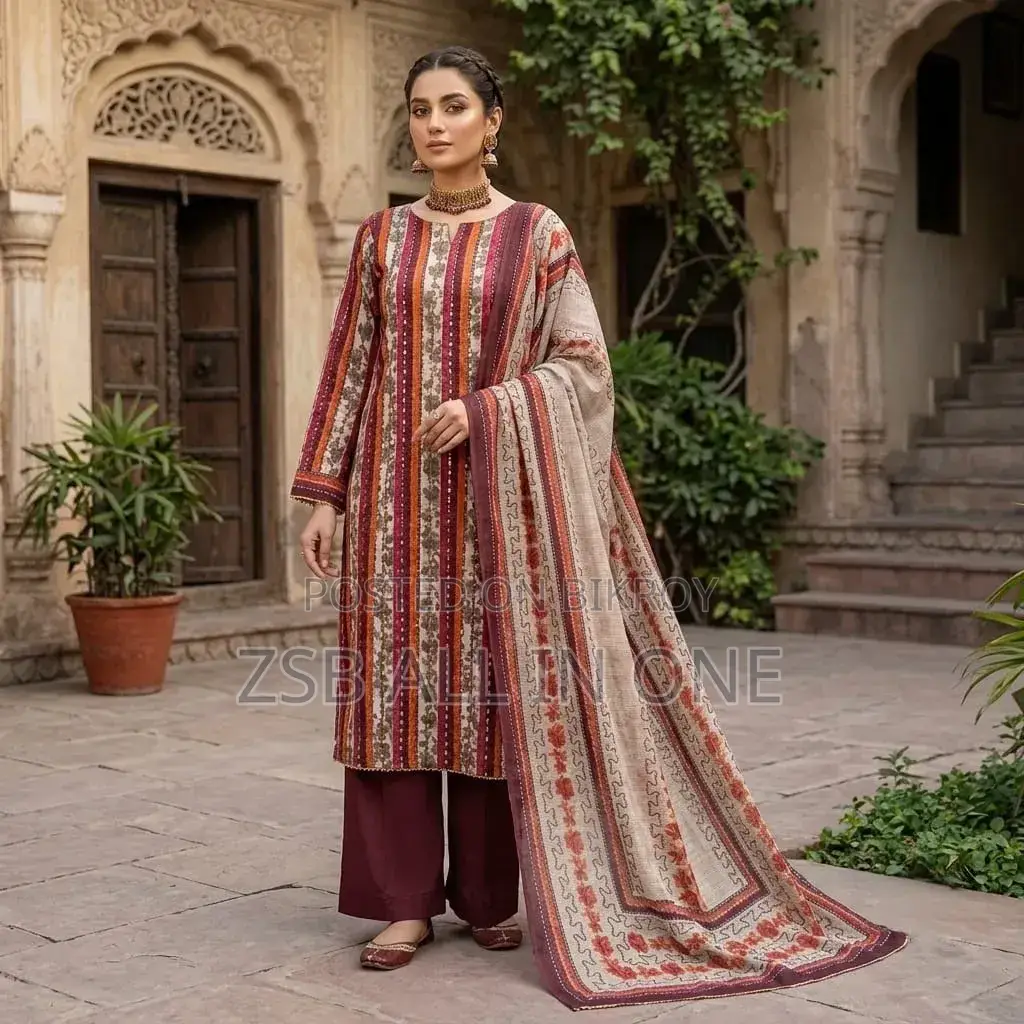 Gorgeous Aarong Boutique Karchupi Three-Piece