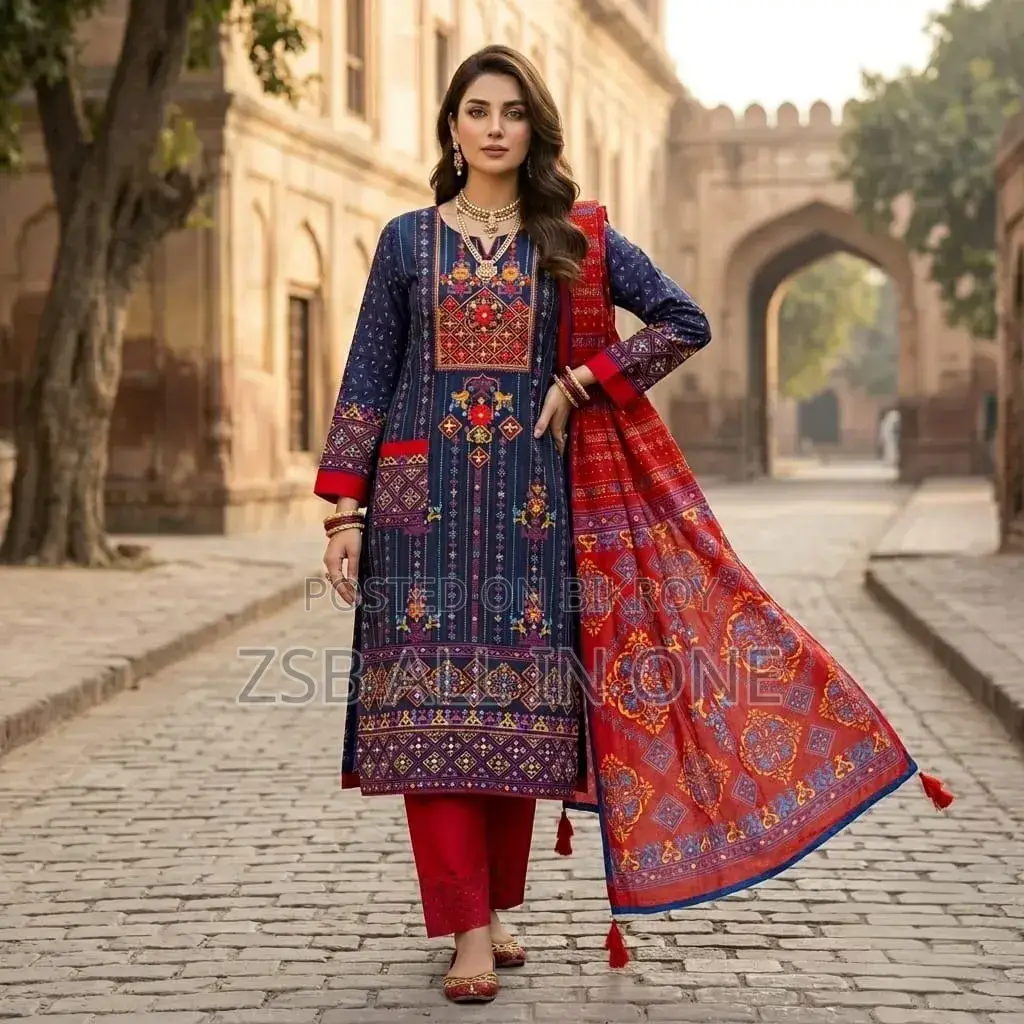 Gorgeous Aarong Boutique Karchupi Three-Piece