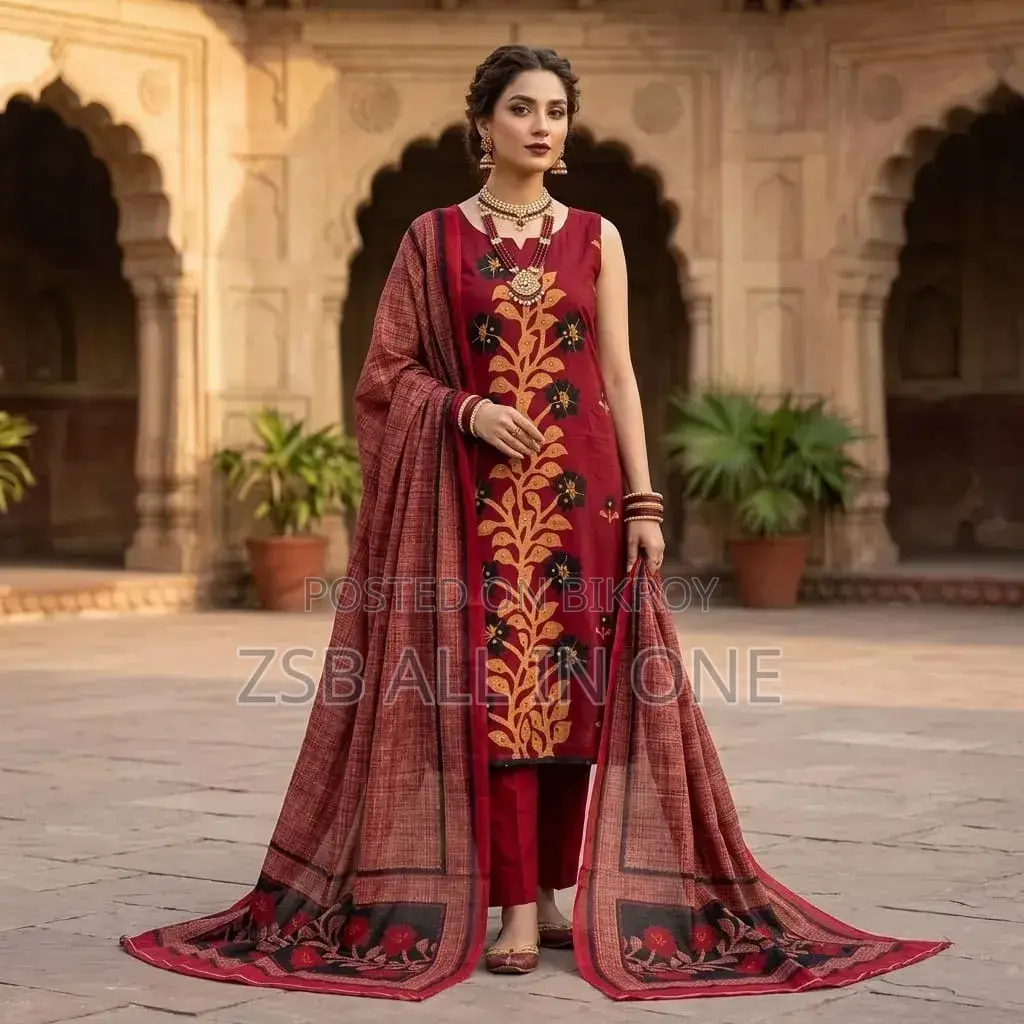 Gorgeous Aarong Boutique Karchupi Three-Piece