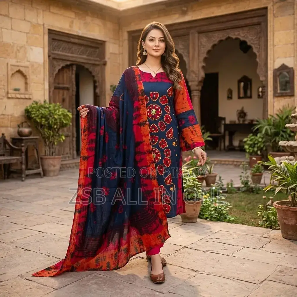 Gorgeous Aarong Boutique Karchupi Three-Piece
