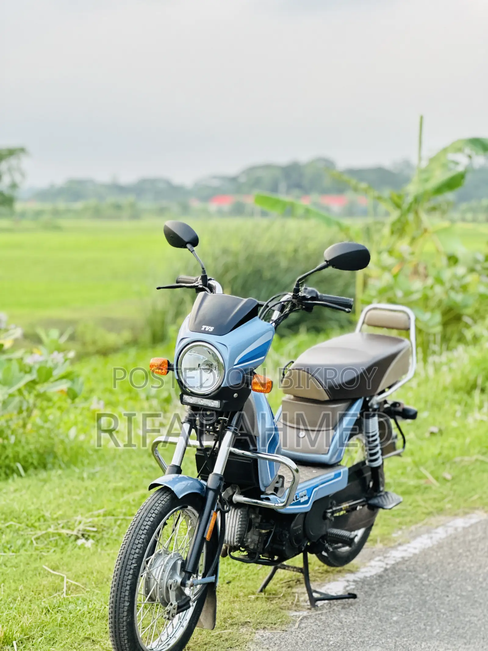 New TVS XL 100 Comfort 2023 Blue
