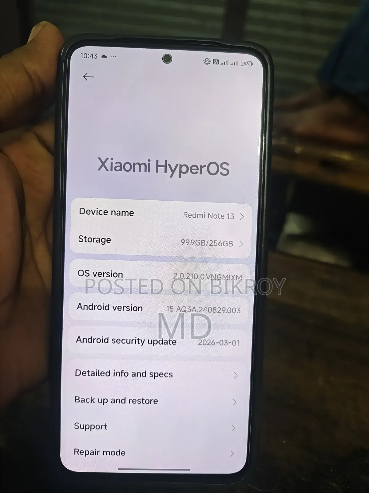 Xiaomi Redmi Note 13 256 GB Black