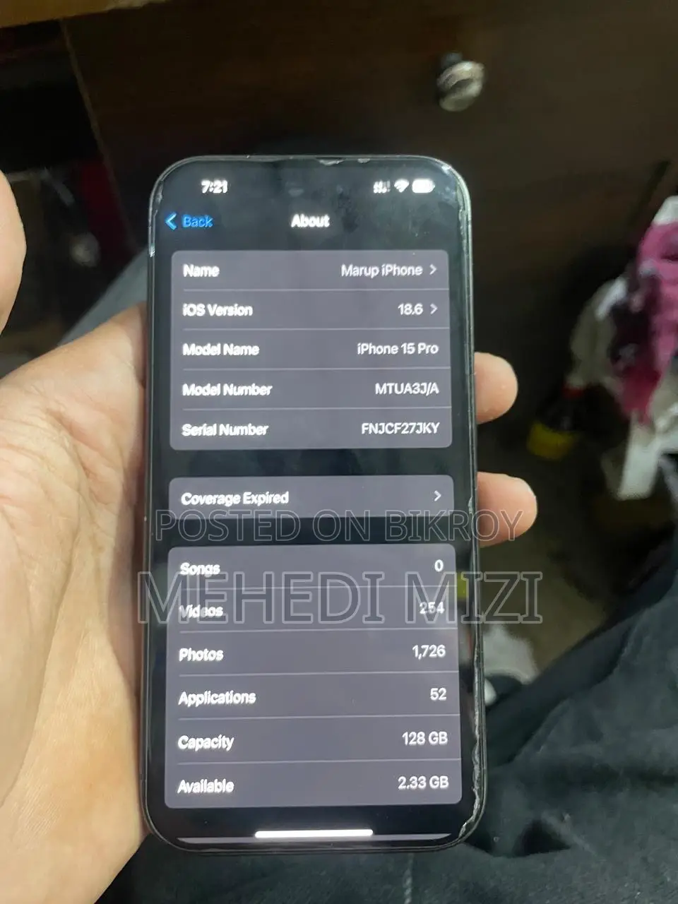 Apple iPhone 15 Pro 128 GB Blue