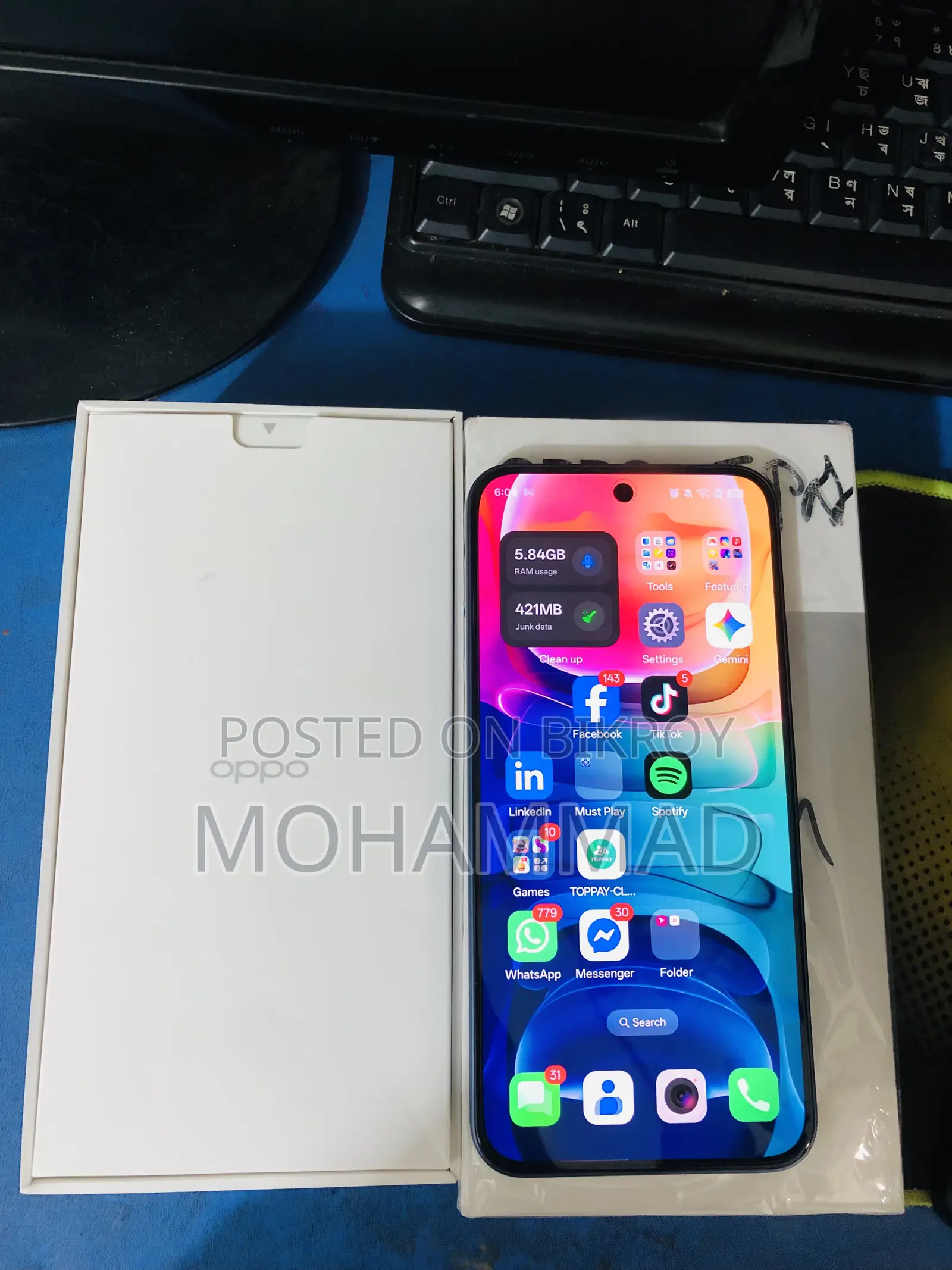Oppo A6 Pro 5G 256 GB Blue