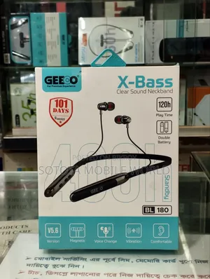 Geeoo BL-180 X-Bass Clear Sound Neckband