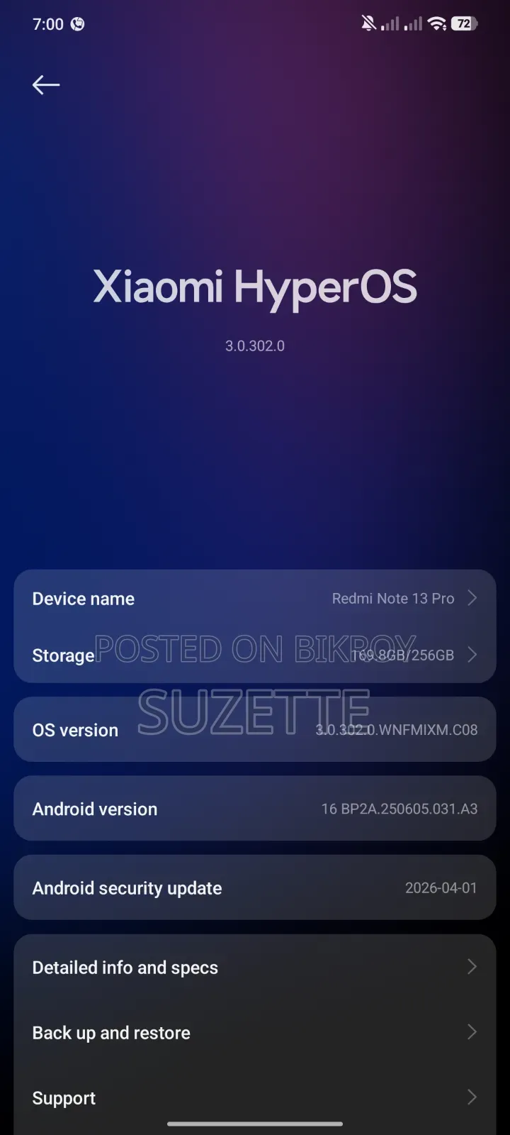 Xiaomi Redmi Note 13 Pro 256 GB Blue