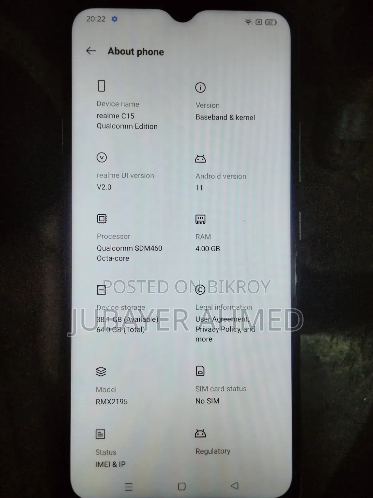 Realme C15 Qualcomm Edition 64 GB Silver