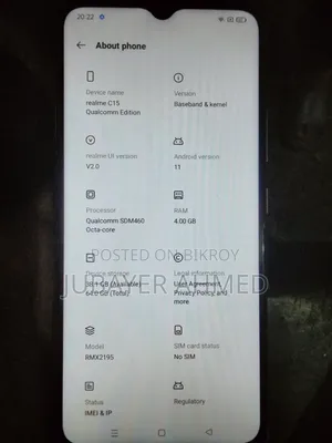 Realme C15 Qualcomm Edition 64 GB Silver