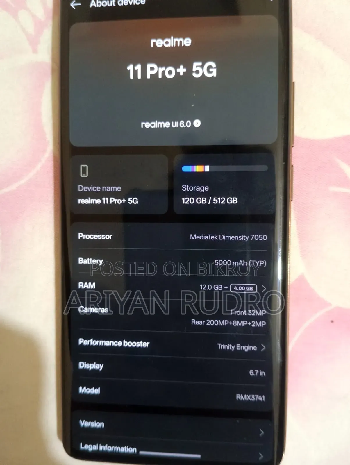 Realme 11 Pro+ 256 GB White