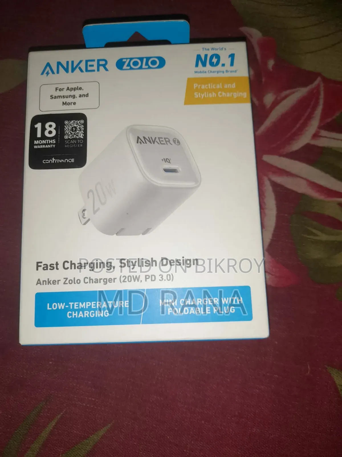 Anker 20W Adapter Type C to Type C Cable